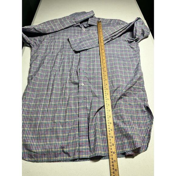 New And Lingwood Colorful Striped Button Down Mens Dress Shirt READ BELOW - Picture 4 of 5